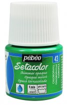 Textielverf Pebeo Setacolor Shimmer (Moiré) Dekkend (Opaque) - 43 Chlorofyl Moiré