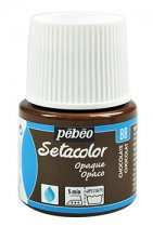 Textilfarbe Pebeo Setacolor Opaque 45 ml - 88 Schokolade