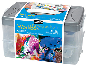 Pebeo Setacolor Workbox Set 10 x 45 ml.
