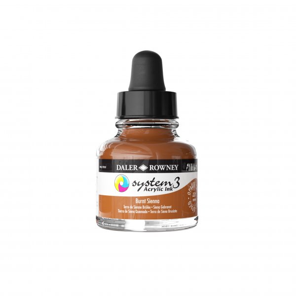 Daler-Rowney System3 Acrylic Ink 29.5 ml. - Burnt Sienna