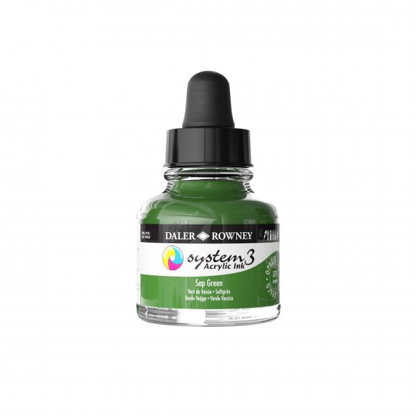 Daler-Rowney System3 Acrylic Ink 29.5 ml. - Sap Green