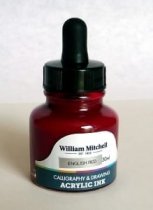Tusz Akrylowy William Mitchell 30 ml - English Red