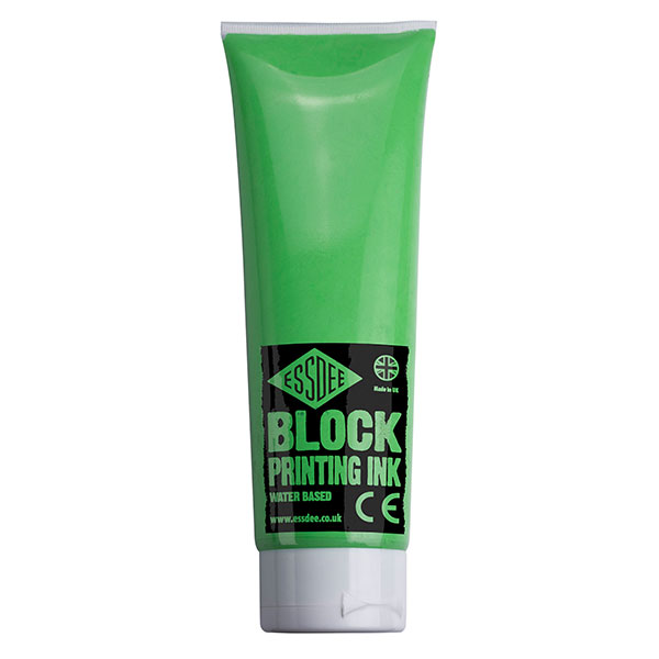 Essdee Water Based Block Printing Ink 300 ml. - Fluorescent Green