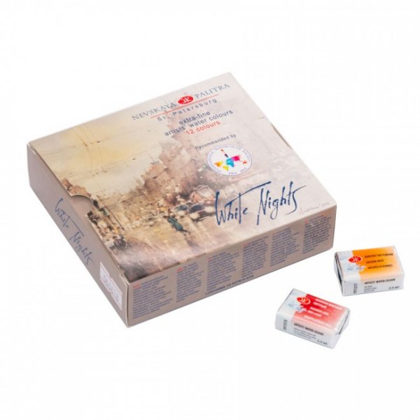 White Nights Watercolour Pans Set IWS Selection - 12 Pack