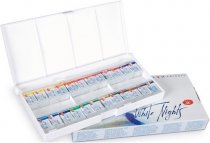 White Nights Watercolour Set - Plastic Box 24 Pack