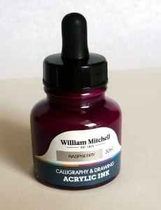 William Mitchell Acrylic Ink 30 ml. - Raspberry