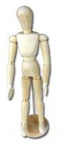 Wooden Mannequin Male with Base 30 cm.