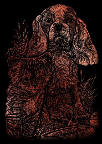 Engraving Art Mini - 101 Kitten & Puppy