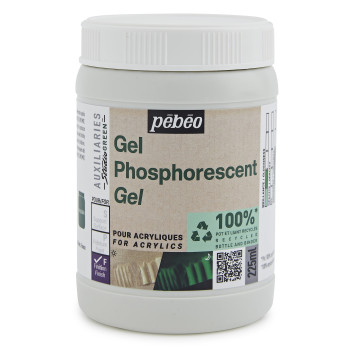 Pebeo Studio Green Phosphorescent Gel 225 ml.