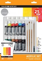 Zestaw Akryli Daler-Rowney Simply Art Set 25 pcs.