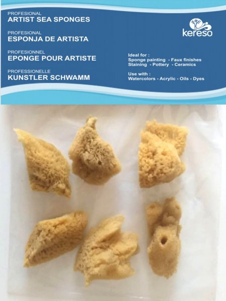 Natural Sponges Fine Pores Value Pack 6 pcs.