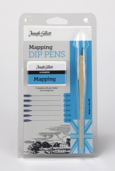 Gillott Mapping Dip Pen Set
