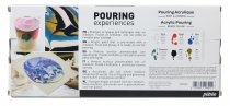Pebeo Acrylic Pouring Paint Set 6 x 118 ml.