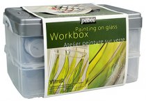 Zestaw Pebeo Vitrail Workbox 10 x 45 ml.