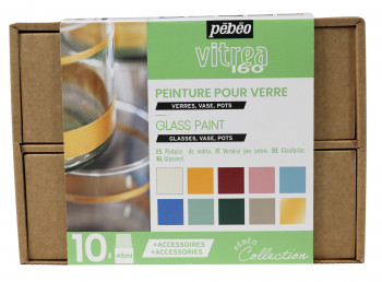 Pebeo Vitrea 160 Workbox Studio Collection 10 x 45 ml.