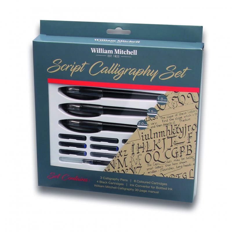 William Mitchell Complete 4 Pen Calligraphy Gift Set 