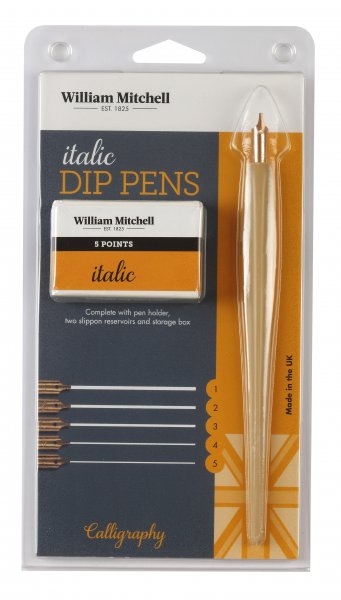 William Mitchell Italic Dip Pens Set