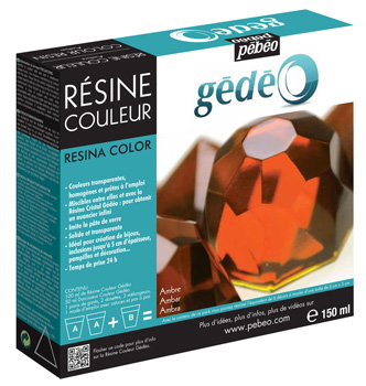 Pebeo Gedeo Coloured Resin 150 ml. - Amber